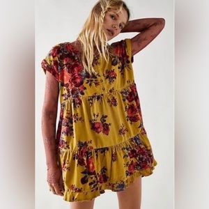 Free People dress corduroy green